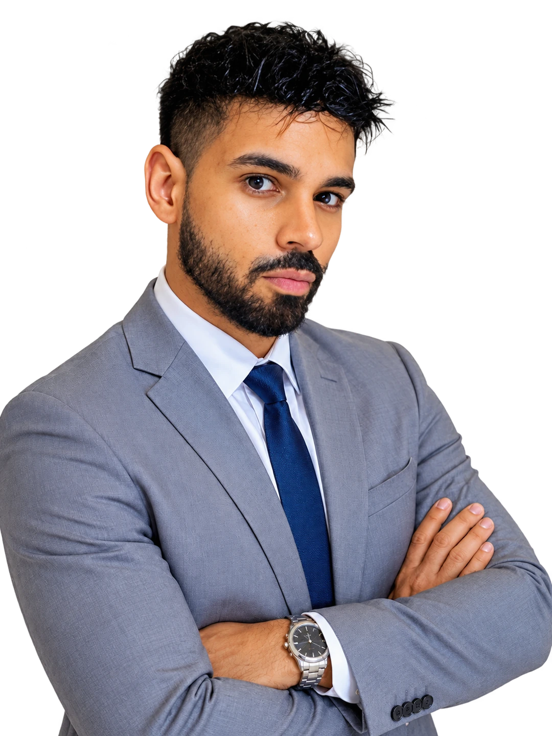 Dr. Batista in a gray suit, your personal USMLE tutor
